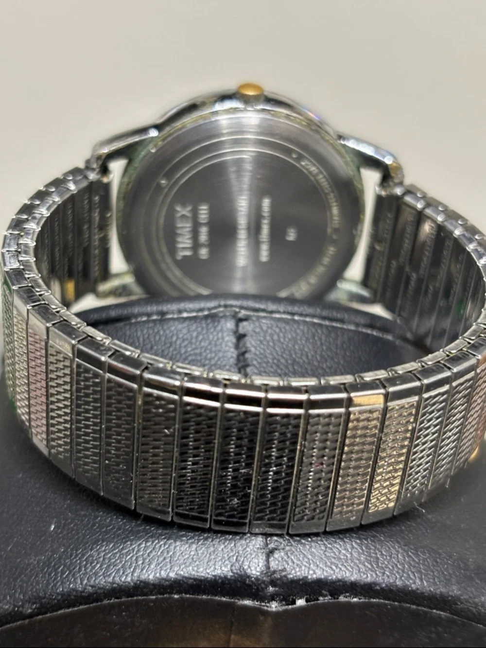 Timex Silver Indiglo Y2K Watch Retro  White Dial Lights Up WORKING Expansion